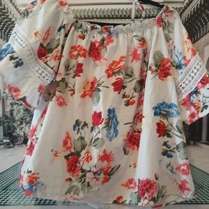 Floral Off-Shoulder Women's Top
